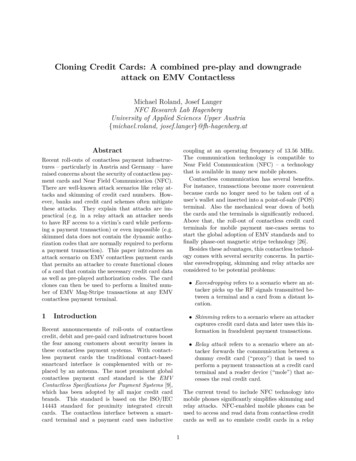 Cloning Credit Cards: A Combined Pre-play And Downgrade .