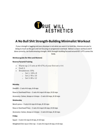 A No Bull Shit Strength-Building Minimalist Workout