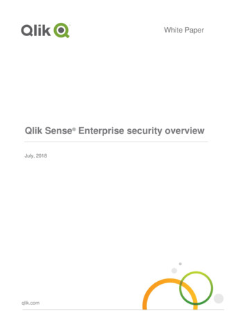 Qlik Sense Enterprise Security Overview - Infovara