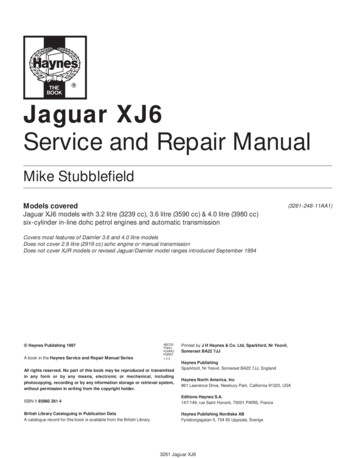 Jaguar XJ6 Service And Repair Manual