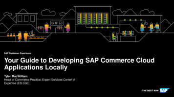 Your Guide To Developing SAP Commerce Cloud Applications .