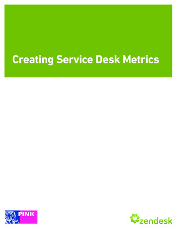 Creating Service Desk Metrics