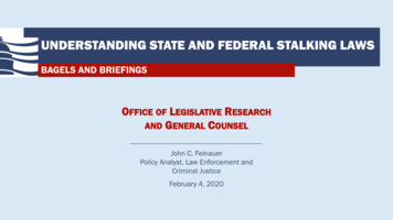 Understanding State And Federal Stalking Laws