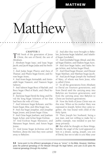 MATTHEW M Matthew - The Evidence Bible