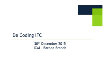 De Coding IFC - Baroda ICAI
