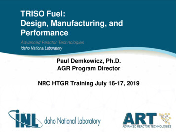 TRISO Fuel: Design, Manufacturing, And Performance - ART Program