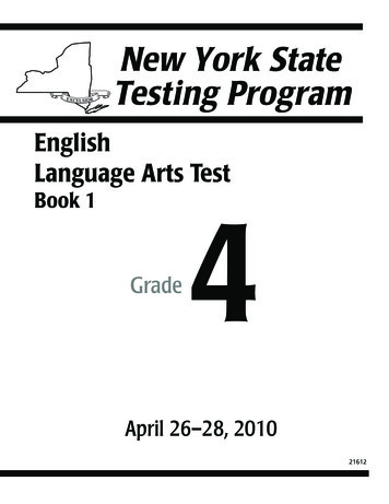 English Language Arts Test Book 1 4 - NYSED