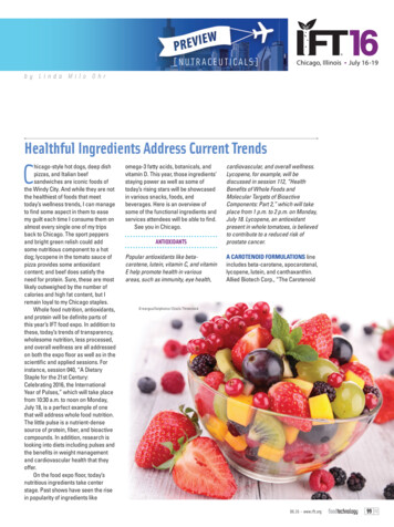 Healthful Ingredients Address Current Trends C