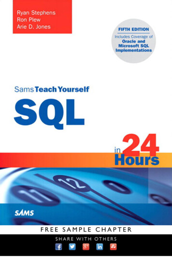 Sams Teach Yourself SQL In 24 Hours - Pearsoncmg 