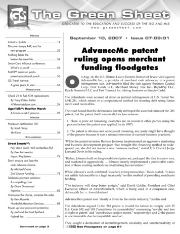AdvanceMe Patent Ruling Opens Merchant Funding Floodgates O