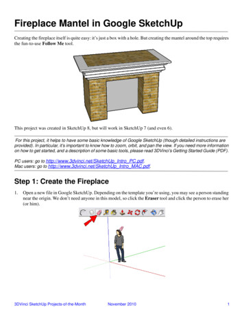 Fireplace Mantel In Google SketchUp