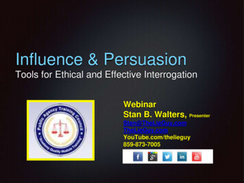 Influence & Persuasion - Patc 