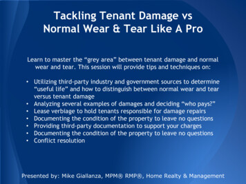 Tackling Tenant Damage Vs Normal Wear & Tear Like A Pro
