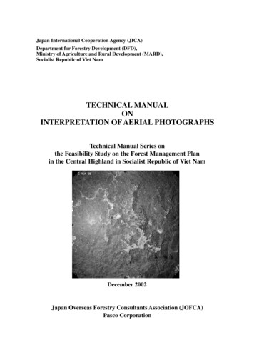 Technical Manual On Interpretation Of Aerial Photographs