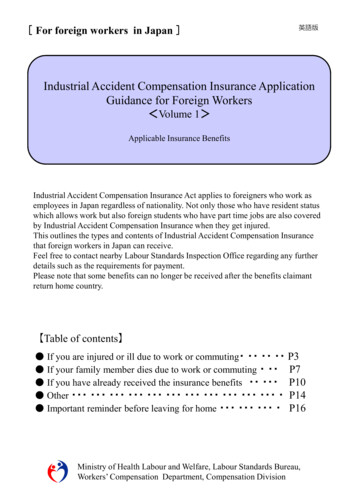 Industrial Accident Compensation Insurance Application Guidance For .