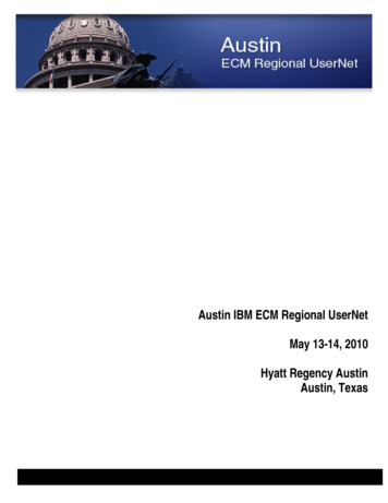 Austin IBM ECM Regional UserNet Hyatt Regency Austin Austin . - DriveCMS