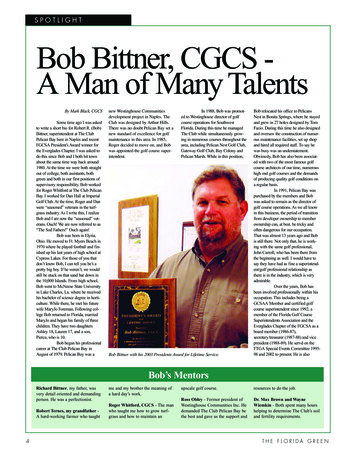 SPOTLIGHT Bob Bittner, CGCS - A Man Of Many Talents