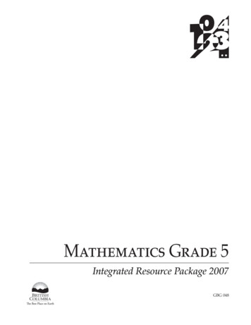 Math Grade 5 - Gov