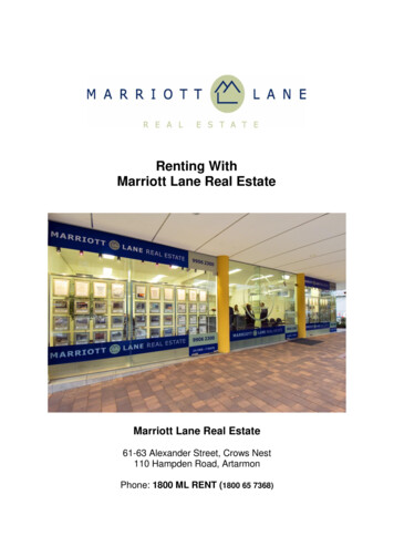 Renting With Marriott Lane Real Estate - COREWEB