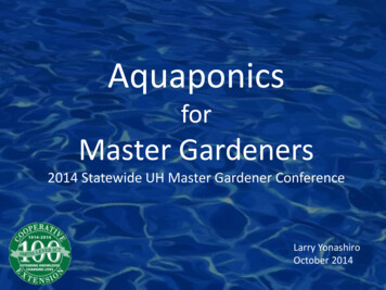 Aquaponics For Master Gardeners - University Of Hawaiʻi