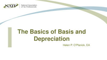 The Basics Of Basis And Depreciation - IRS Tax Forms