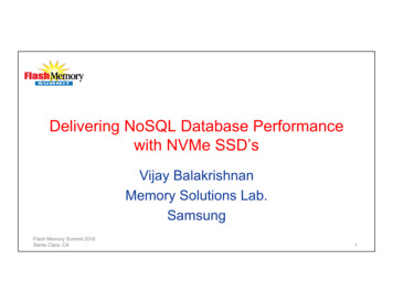 Delivering NoSQL Database Performance With NVMe SSD's