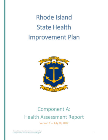 Rhode Island State Health Improvement Plan
