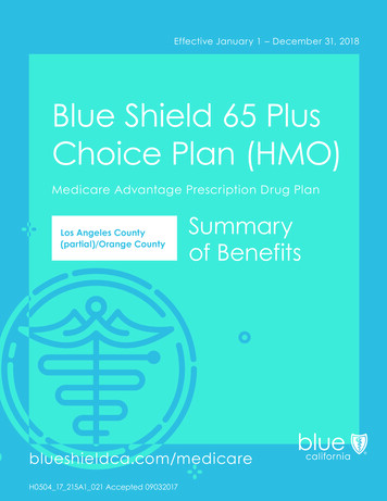 Blue Shield 65 Plus Choice Plan (HMO)