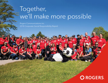 Together, We'll Make More Possible - About Rogers
