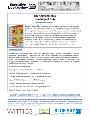 Four Agreements Don Miguel Ruiz - Executivebookreview 