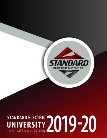 2019 20 - Standard Electric Supply