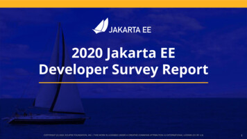 2020 Jakarta EE Developer Survey Report