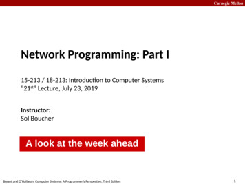 Network Programming: Part I - Carnegie Mellon University