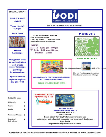 Children'S Events And Programs - Lodi Memorial Library