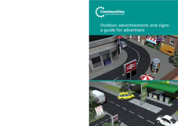 Outdoor Advertisements And Signs: A Guide For Advertisers - GOV.UK