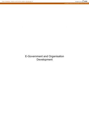 Egovernment And Organisation Development Full - CORE