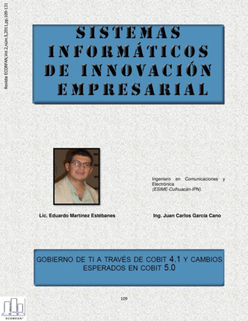 Lic. Eduardo Martínez Estébanes Ing. Juan Carlos García Cano - Dialnet