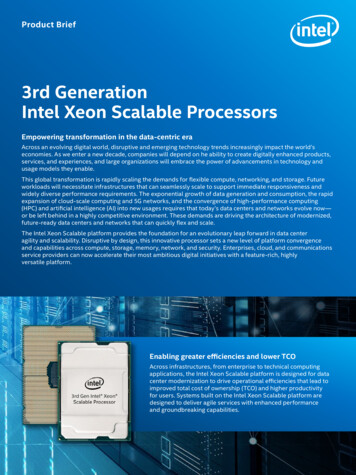 3rd Generation Intel Xeon Scalable Processors