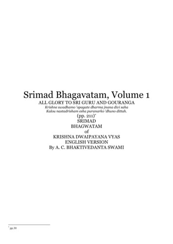 Srimad Bhagavatam, Volume 1 - Prabhupada
