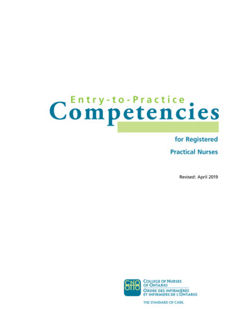 Competencies Entry -to -Prac Tice - CNO