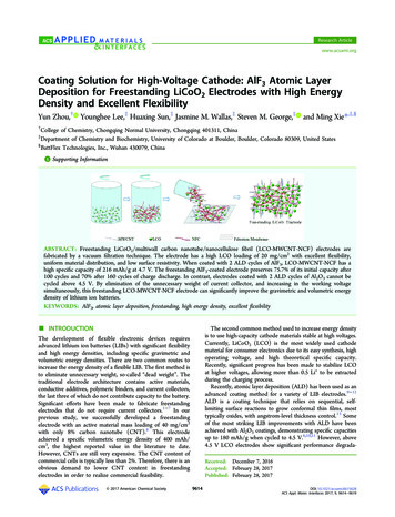 Coating Solution For High-Voltage Cathode: AlF Atomic Layer Deposition .