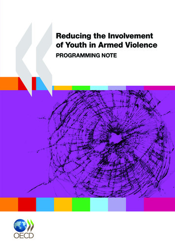 Reducing The Involvement Of Youth In Armed Violence - OECD