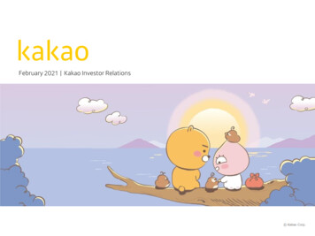 February 2021 Kakao Investor Relations