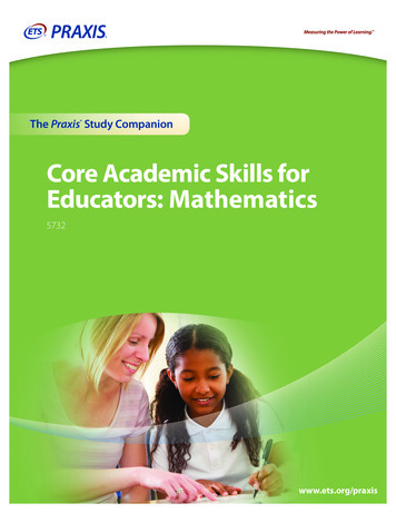 Core Academic Skills For Educators: Mathematics