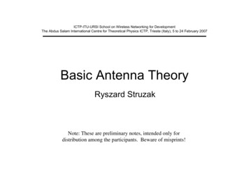 Basic Antenna Theory - Wireless