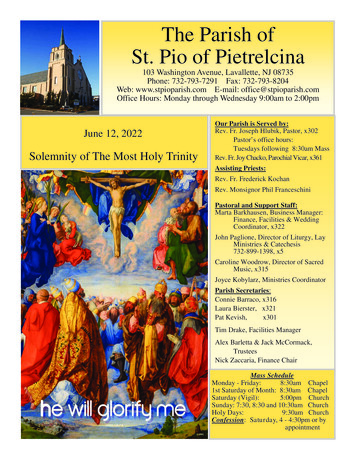 The Parish Of St. Pio Of Pietrelcina - Jppc 