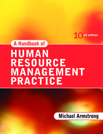 A Handbook Of HUMAN RESOURCE MANAGEMENT PRACTICE A Handbook Of Human .
