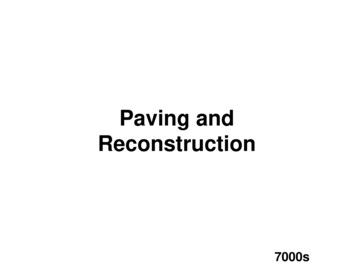 Paving And Reconstruction - Iowa Department Of Transportation