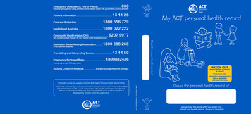 70246 ACT Child Health Blue Book