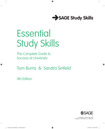 Essential Study Skills - SAGE Publications Inc